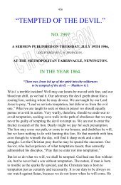 Spurgeon's Sermon 2997 Tempted Of The Devil ... - APIBS Home
