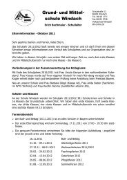 Elternbrief Okt. 2011 - Volksschule Windach