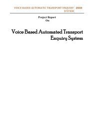 voice based automatic transport enquiry system - Ask, Find, Discuss ...