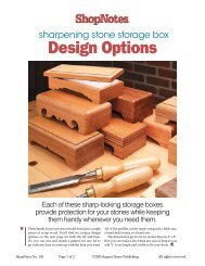 Sharpening Stone Storage Box Design Options - ShopNotes