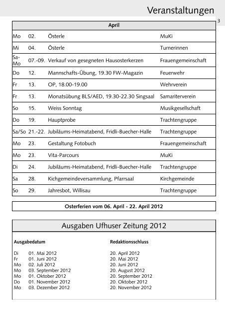 Wettbewerbstalon - Gemeinde Ufhusen