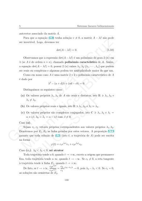 EquaÃ§Ãµes Diferenciais OrdinÃ¡rias (notas de aula) - Unesp