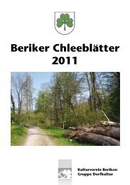 Beriker Chleeblätter 2011