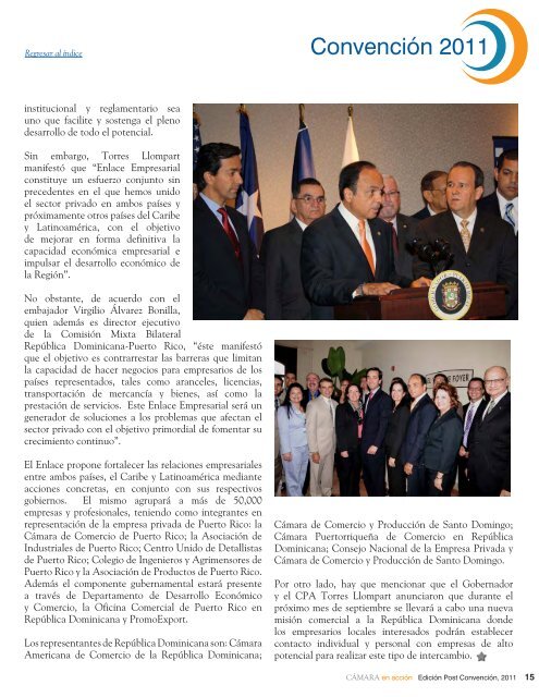 EdiciÃ³n Post ConvenciÃ³n, 2011 - CÃ¡mara de Comercio de Puerto Rico