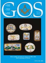 GOS NÂ°76 - Grand Orient de Suisse