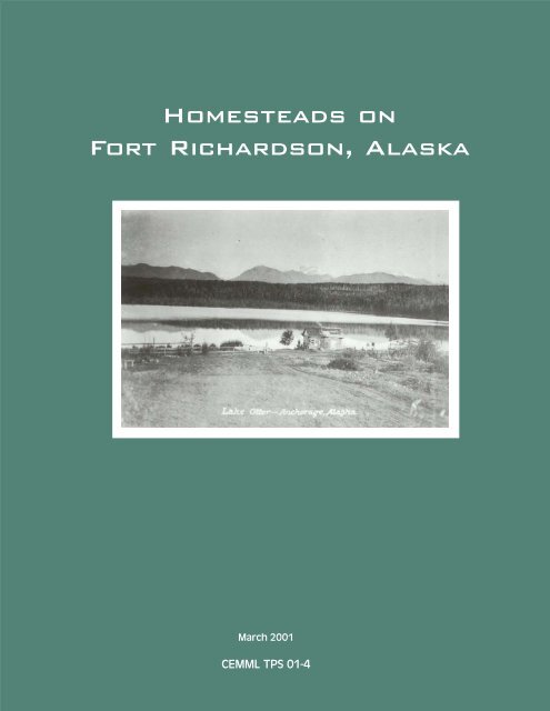 Homesteads on Fort Richardson, Alaska - The USARAK Home Page ...