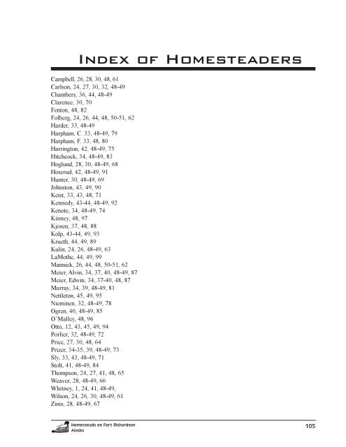 Homesteads on Fort Richardson, Alaska - The USARAK Home Page ...