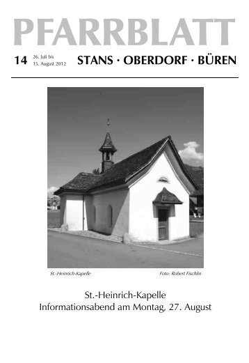 STANS · OBERDORF · BÜREN - Pfarrei Stans