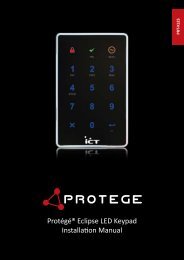 Protégé® Eclipse LED Keypad Installation Manual