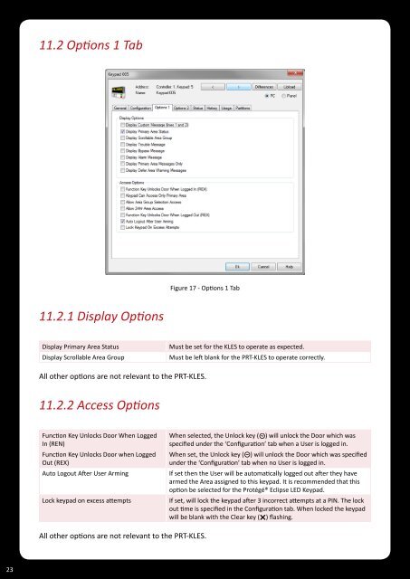 Protégé® Eclipse LED Keypad Installation Manual