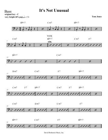 Download Sheet Music - David Rothstein Music