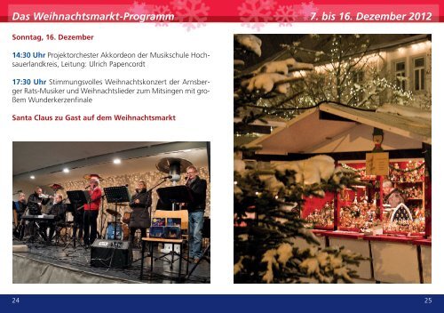 Weihnachtsmarktprogramm - Arnsberg