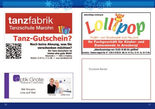 Weihnachtsmarktprogramm - Arnsberg