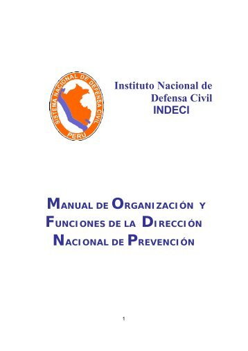 DirecciÃ³n Nacional de PrevenciÃ³n - Indeci