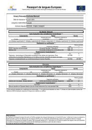 Passeport de langues Europass