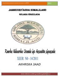 AKHRISKA 3AAD - Somaliland Law