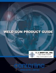 CenterLine Weld Gun Product Guide - T. J. Snow