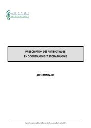 RBP/Prescription des antibiotiques en odontologie et ... - ANSM