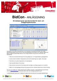 BidCon - ANLÄGGNING - Consultec