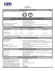 MSDS (Material Safety Data Sheet) - CPD Construction Products