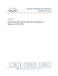 ExpansiÃ³n del sistema educativo superior en MÃ©xico 1970-1995. En ...