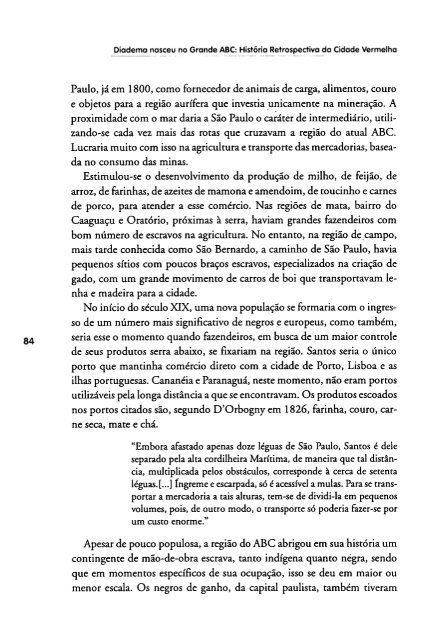 A transição do trabalho escravo ao trabalho livre ... - Diversitas - USP