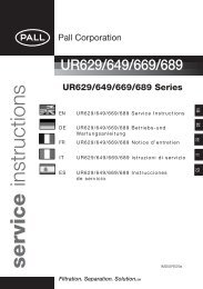 Serie UR629/649/669/689 - Pall Corporation