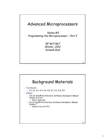 Programming the Microprocessor - Ace