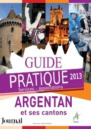 Guide pratique de la Ville d'Argentan, Ã©dition 2013