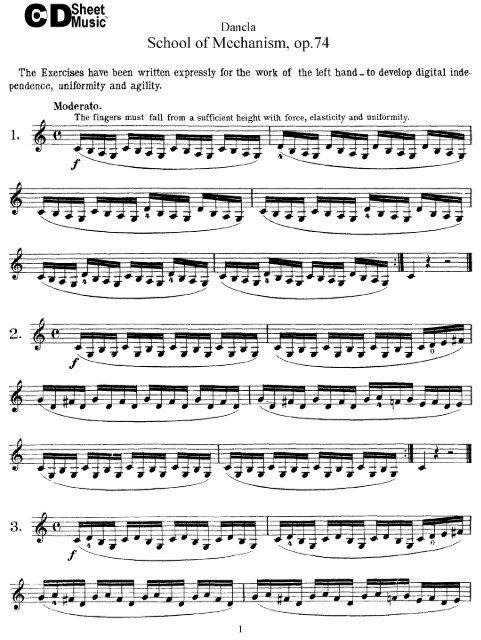 Violin Exercises: Dancla - Uacj