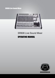 sr 806 manual - Wharfedale Pro