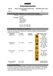 AED Batteries MSDS