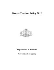 Kerala Tourism Policy 2012 - Emerging Kerala - Government of Kerala
