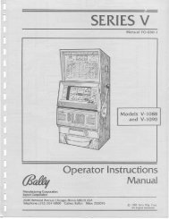 Bally V-1088 V1090 Op Instr Manual.pdf - antique slot machines