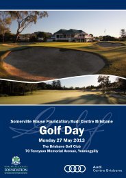 Golf Day - Somerville House