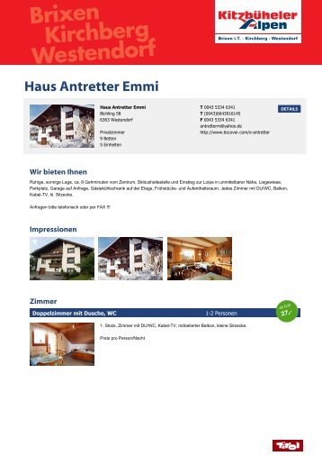 Haus Antretter Emmi