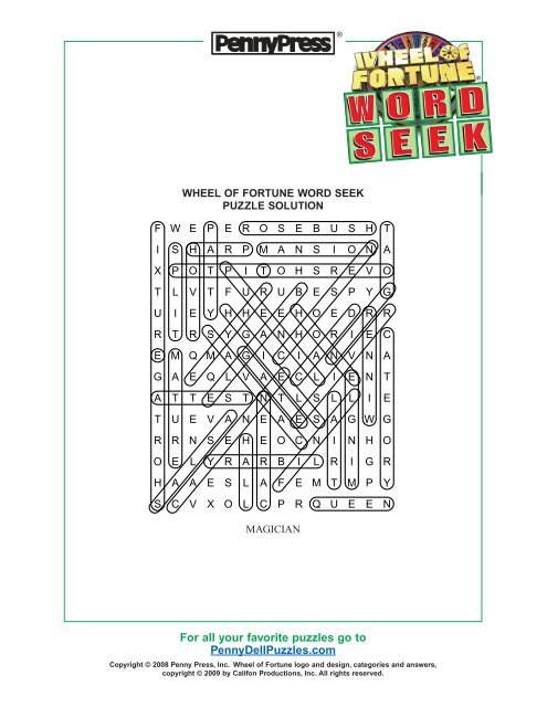 WOF Free 3 - PennyDellPuzzles