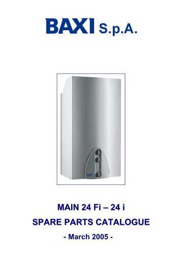 MAIN 24 Fi – 24 i SPARE PARTS CATALOGUE - AIRCO line