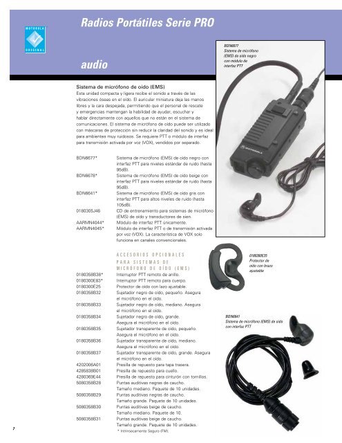 Accesorios y BaterÃ­as Serie profesional - sicom