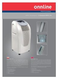 Klimatyzator MFP29-1130 MFP29-1130 cooling ... - Wentylacja.com.pl