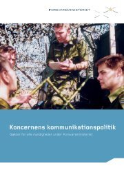 MinisteromrÃ¥dets kommunikationspolitik (pdf) - Forsvarsministeriet