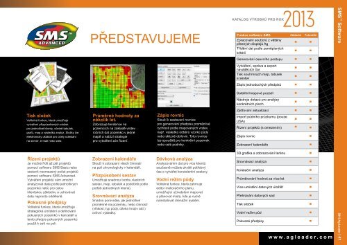 ProduktovÃ½ katalog - Ag Leader Technology