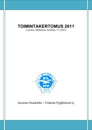 toimintakertomus 2011 - Suomen Ilmailuliitto