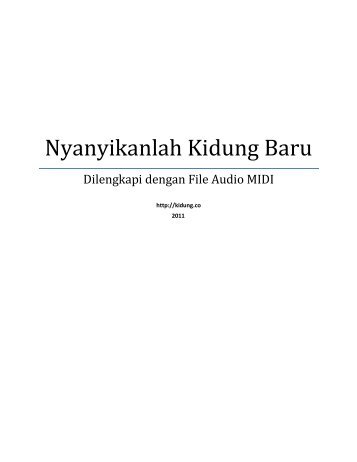 PDF NKB (Nyanyikanlah Kidung Baru)