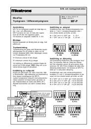 Drift- och montageinstruktion - Micatrone