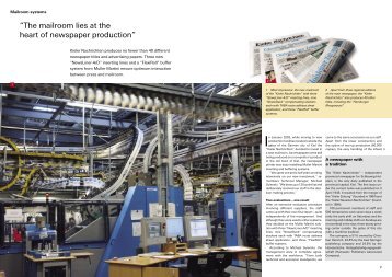 “The mailroom lies at the heart of newspaper production”