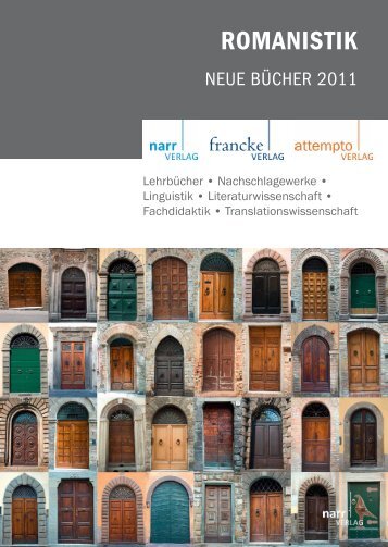 ROMANISTIK - Gunter Narr Verlag/A. Francke Verlag/Attempto Verlag