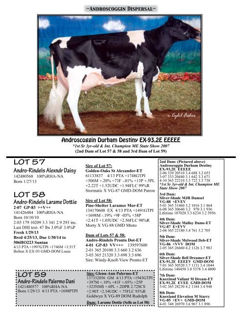 View sale catalog here! - Red & White Dairy Cattle Association