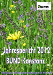 Jahresbericht 2012 Teil 1 - BUND Konstanz