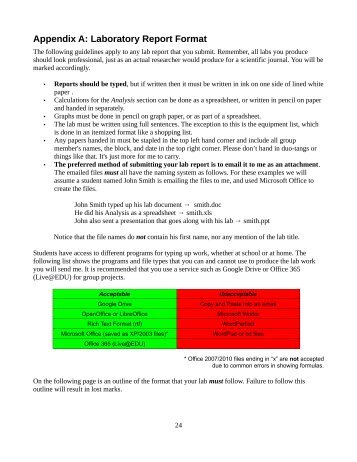 Laboratory Report Format & Marking Rubric - Mr. Clintberg's ...